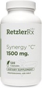 RetzlerRx® Synergy C 1500 מ"ג על ידי ד"ר RetzlerRxTM - Advanced High-Potency ויטמין C Formula - Immune Support, Antioxidant Protection & Skin