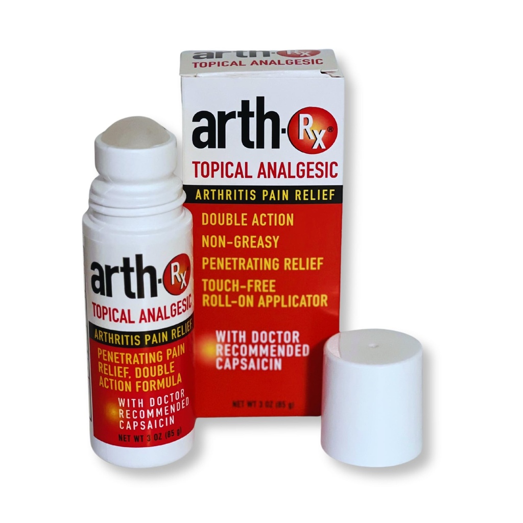 טיפול בדלקת מפרקים Arthritis כאב הקלה, חימום Penetrating Capsaicin Roll על, הקלה מקסימלית עבור דלקת פרקים, שריר, Joint and Back Pain 3 oz