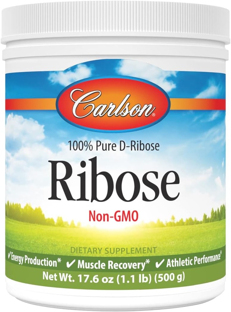 Carlson Labs Ribose 100% טהור d-Ribose, 500g