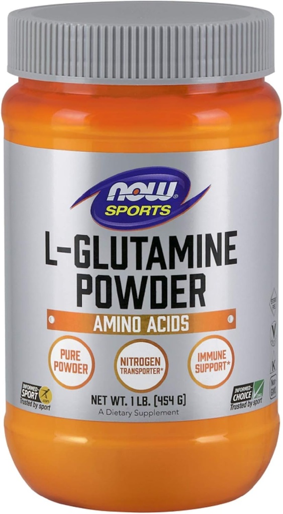 עכשיו מזונות L-Glutamine אבקת טהורה, 1-Pound