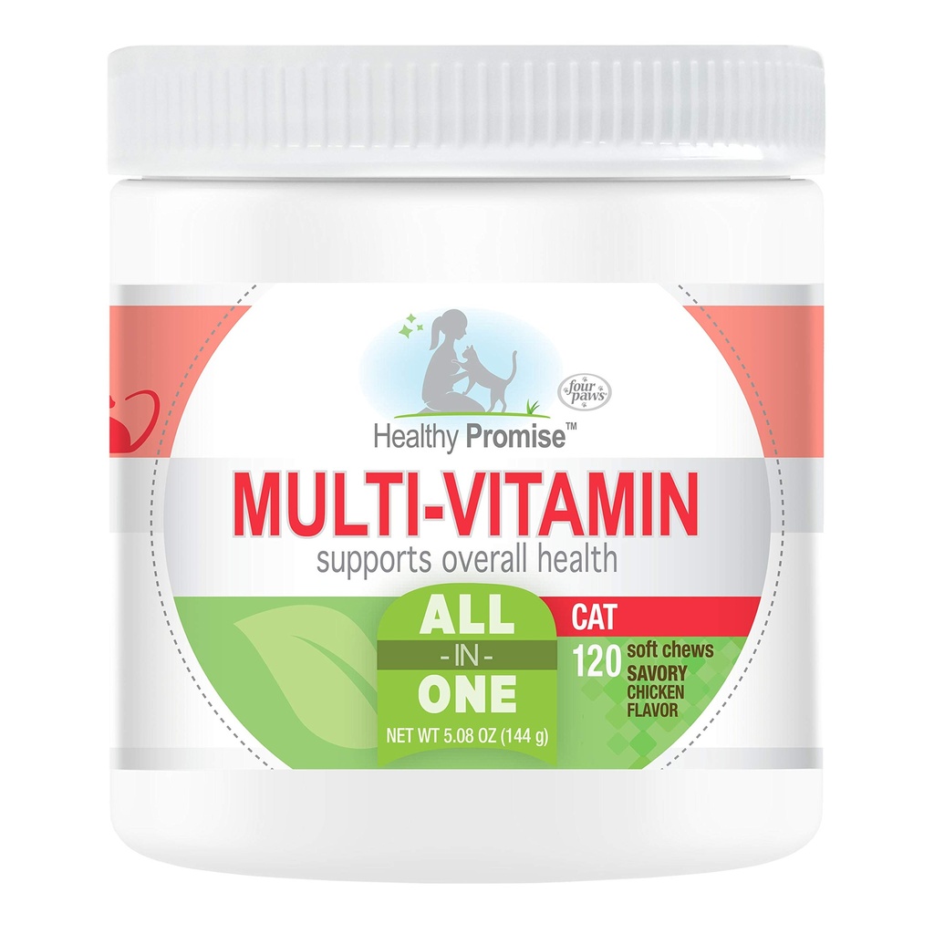 Four Paws Healthy Cat Multivitamin Soft Chews 120