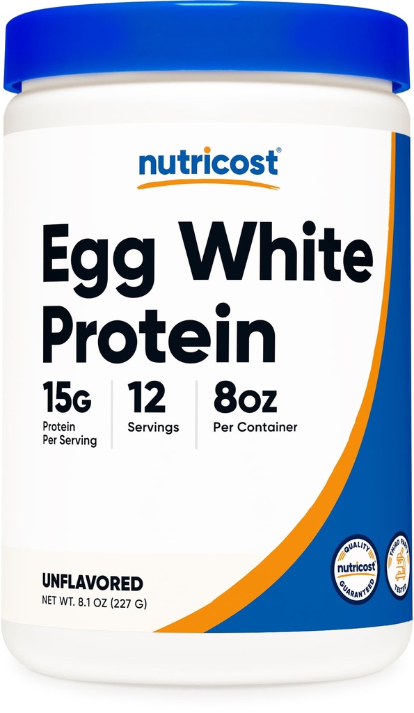 אבקת חלבון נוזלי ביצה לבנה 8oz (לא משועבד) - Non-GMO, Gluten Free