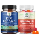 Bundle של מתקדם Diindolylmethane DIM תוספת עבור גברים ויטמין D3 מסטיק עבור כל יום בריאות עבור שריר העצם & Immune תמיכה תמיכה תמיכה