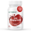 Ambrosial Iron Bisglycinate 28Mg Tablet Pack של 1-120 טבליות