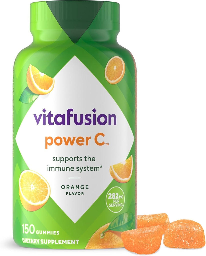 Vitafusion Power C Gummy Immune Support* עם ויטמין C, תפוז טעים, 63ct (21 יום אספקה)