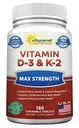 ויטמין ASquared Nutrition D3 עם K2 תוסף-180 טבליות Chewable, מקס כוח D-3 Cholecalciferol & K-2 MK7 כדי לתמוך עצמות בריאות, שיניים, לב - Antioxidant D3 & K2 MK 7 אנרגיה פורמולה מבוגרים פורמולה מבוגרים פורמולה אנרגיה פורמולה מבוגרים פורמולה מבוגרים