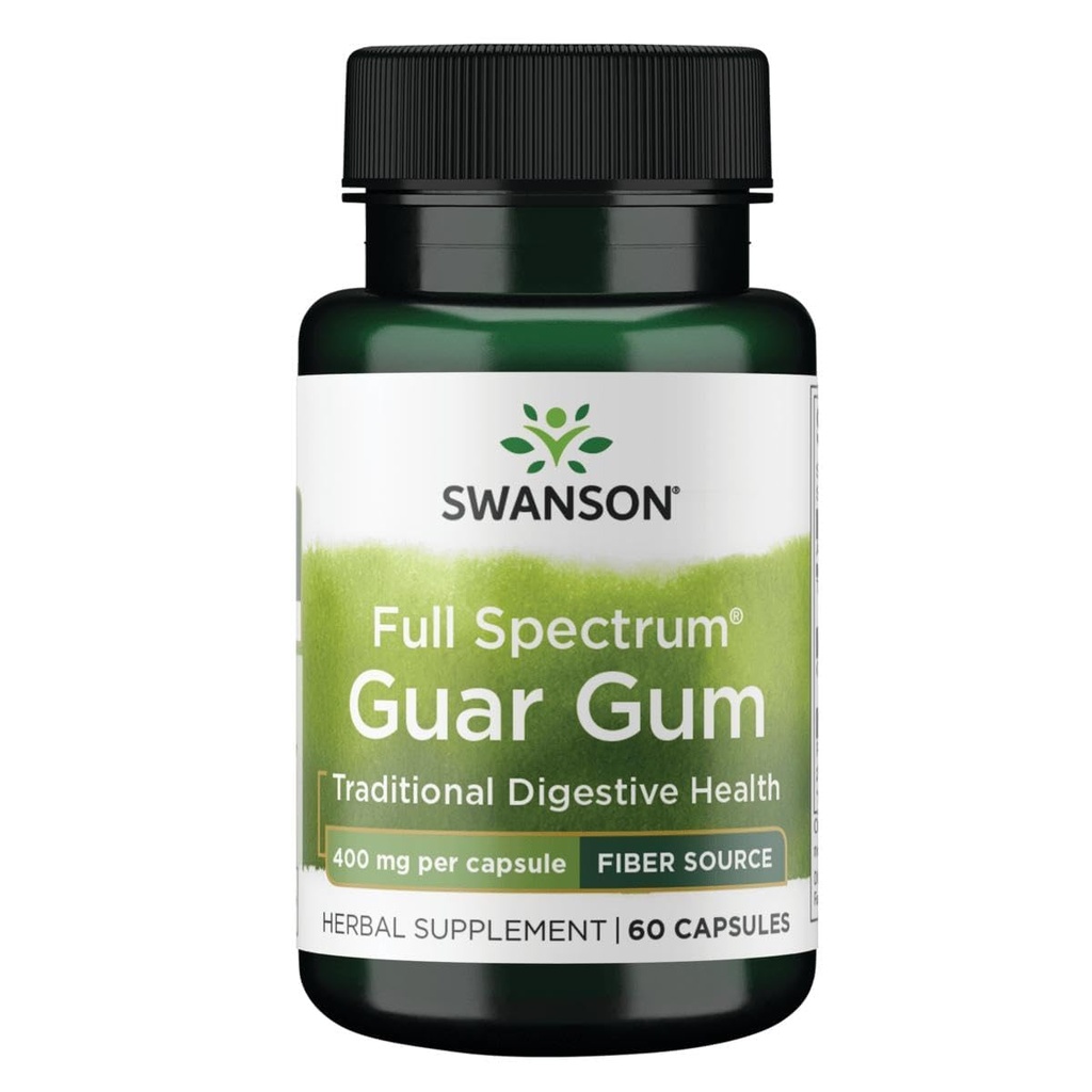 Swanson Full Spectrum Guar Gum 400 מיליגרם 60 קפסולות