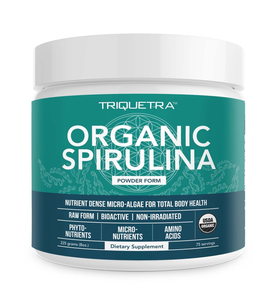 אבקת Spirulina אורגנית - Made with Parry ® Spirulina, ידועה פוריות גבוהה ונטינות תזונתית - חקלאות טבעונית - לא-Irradiated - Blue-Green Algae Superfood תוסף - 75 משרתים - 8 ozoz ozent Density - 8 ozozozozoz ozoz oz oz ozozozozed - חקלאות