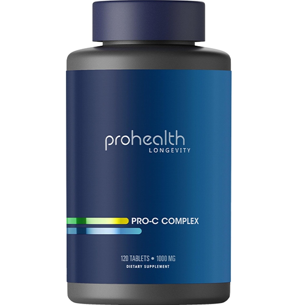 ProHealth Pro-C ComplexTM (1000 מ"ג, 120 טבליות) (Vitamin C עם bioflavonoids, Acerola, Rose HIPS ו Rutin)