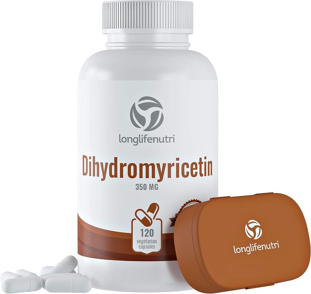 LongLifeNutri Dihydromyricetin DHM 350 מ"ג - 120 קפסולות צמחוניות - תוסף צמחי עם Hovenia Dulcis Extract - מיוצר בארה"ב