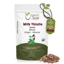 White Way Whole Milk Istle Seeds (Slybum Marianum) - תה צמחי (European Wild-Harvest, אורגני & כשר מוסמך, טבעוני, Non GMO & Gluten Free, USDA Certified, Origin - אלבניה (4 עוץ)