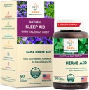 Valan Root Natural Sleep Aid פורמולה למבוגרים עם אורגני Skullcap, Lobelia & More - 90 קפסולות - על ידי ד"ר מרקו Sikaffy