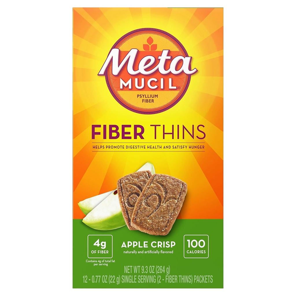 Metamucilfi Wafers Apple קריספו 24 כל אחד (Pack of 9)