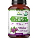 Zazzee USDA אורגני חלב זהtle 30:1 לחלץ, 80% Silymarin, 120 קפסולות טבעוניות, 4 חודשים אספקה, מוסמך כשר כשר, גבוה בטיחות Liver & Antioxidant תמיכה, Silybum Marianum, non-GMO, מיוצר בארה"ב.