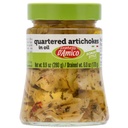 FRATELLI D'AMICO - Quartered Artichokes in Oil "Roman Style", Premium Quality, Chef Selection, 9.9 oz (280 גרם), Antipasto, Seasoned, Carciofi, תוצר של איטליה