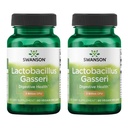 Swanson Lactobacillus Gasseri - Probiotic תוספת תמיכה בבריאות העיכול עם 3 מיליארד CFU - עיצוב-Release Satiety & Fat metabolism תמיכה - (60 ווג'י קפסולות) 2 בקבוקים