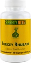 SpeedyVite תורכיה Rhubarb פורמולה | תמיכה ב- Bowel Function* | קולון Detox ו-ניקוי פורמולה | מכיל Cascara Sagrada, Senna, Psyllium, Aloe Vera, Slippery Elm ועוד (1x 120 Veg Caps)