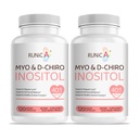 Myo-Inositol & D-Chiro Inositol תוסף עבור נשים - אידיאלי 40:1 Ratio - Support נשים הורמון איזון & פוריות בריאות - קפסולות אבקה טבעונית - 60 יום אספקה