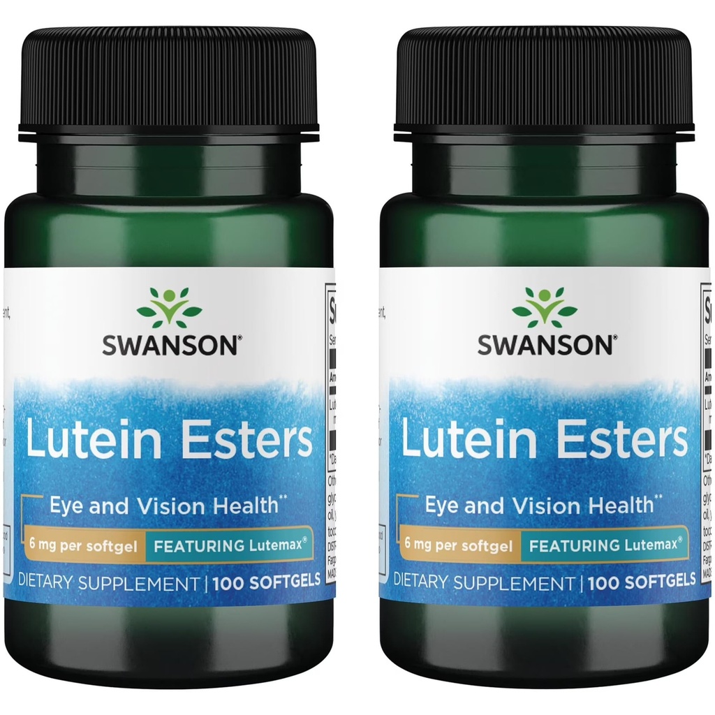 Swanson Lutein Esters - כולל Lutemax 6 מ"ג 100 Sgels (2 Pack)