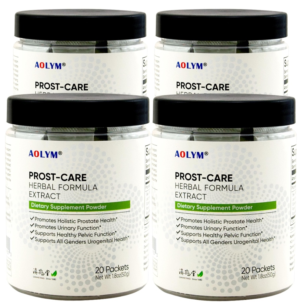 Prost-Care Multi Target Natural Herbal פורמולה 4000 מ"ג, לשפר את זרימת שתן בריאה, לקדם את Pelvic Wellness & Urinary פונקציונלי, לשפר את בריאות Prostate עבור Man 20 Packets/Bottle (Pack of 4)