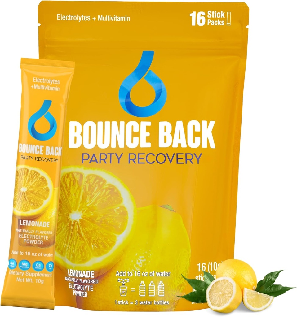 Bounce Back Pre ו-Post שתיית Liver Support