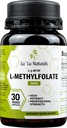 Lu'Lu Naturals L Methylfolate 15 מ"ג הפעיל Methyl Folate, Folic Acid, 5-mthf 30 Veggie Capslate 15mg