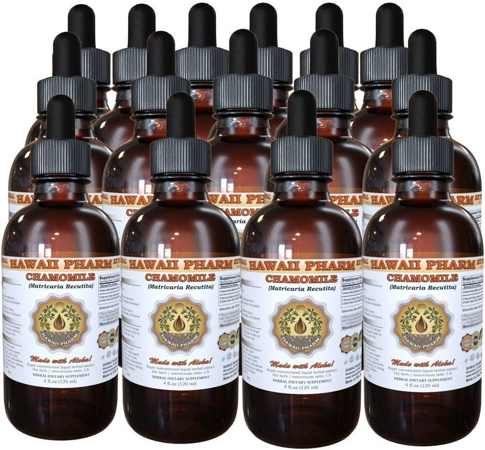 תמצית נוזלי Chamomile, Chamomile אורגני (Matricaria Recutita) Tincture תוסף 15x4 oz
