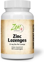 תוספי זן - Zinc Lozenges 15 Mg Immune Support Antioxidant תוסף & Great Tasting Zinc 60-Lozenge