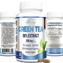 תה ירוק לחלץ 98% - 3X כוח, 75% פוליפנול Catechins, 45% EGCG, Super Antioxidant - 60 קפסולות