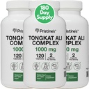 PRISTINE'S Tongkat Ali 1000MG לחלץ קפסולת (3-Pack) -30 יום אספקה - תמיכה ביצועים אתלטיים - Mens Health & Lean השרירים Mass - תמיכה בתחמושת
