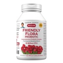 ANDREW LESSMAN Friendly פלורה פרוביוטיקה 90 קפסולות - 10 מיליארד CFU, מגוון רחב של 5 Probiotic Strains, Powerful Immune and Digestive Support. פרוביוטיקה לנשים או לגברים