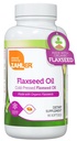 Zhler אורגני Flaxseed שמן - 1000 מ"ג Softgels - אורגני אומגה 3 ALA תוסף - כשר Non-GMO Gluten חינם Vegetarian-Friendly Flaxseed (90 Count)