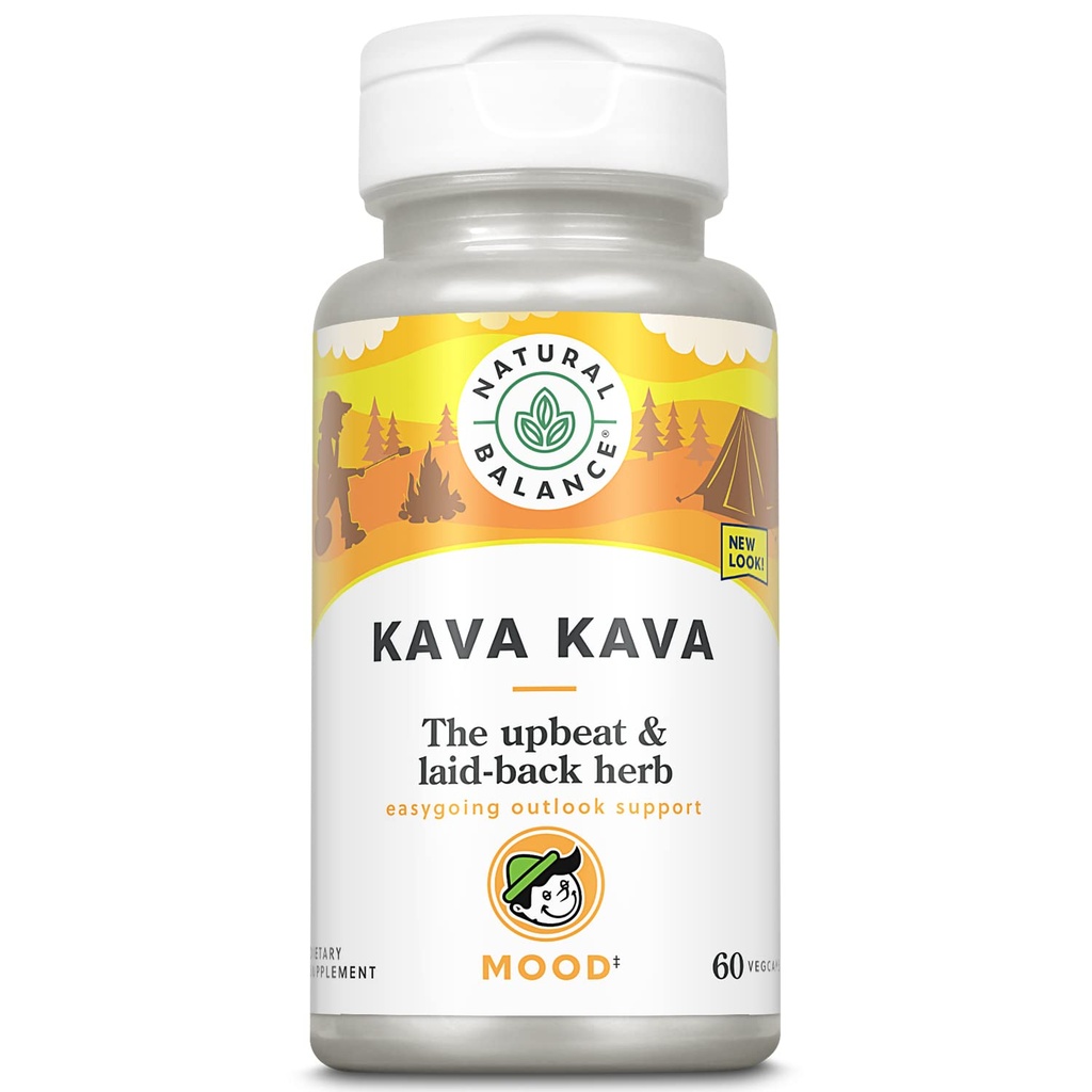 איזון טבעי Kava Kava שורש | תוספת טבעית מסייעת תמיכה מרגיעה ופחתת מתח | 60 קפסולות Veggie