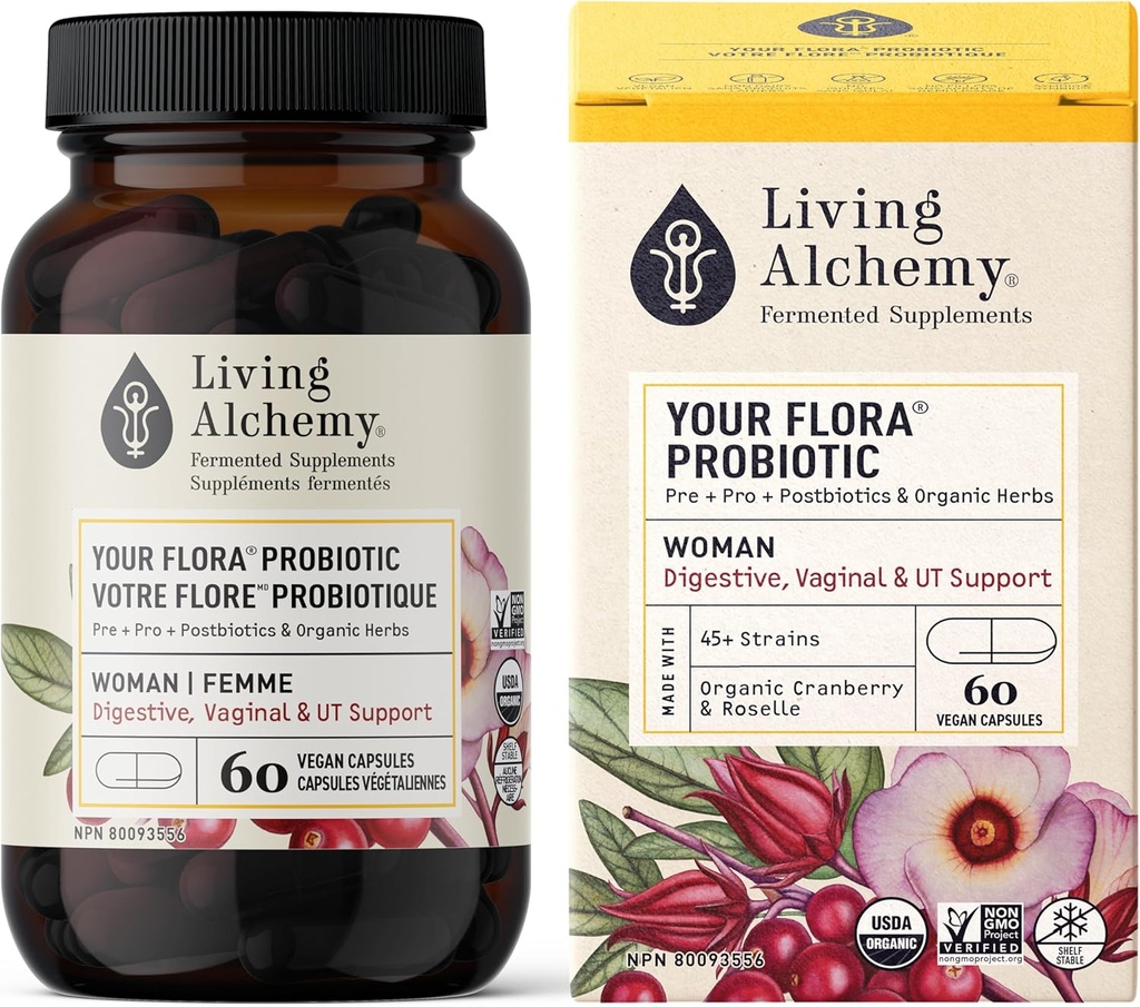 Living Alchemy Organic Woman Digest Probiotic, 60 CT