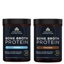 אבקת חלבונים עתיק העצם Broth חלבון אבקת, וניל, 20 משרתים + אבקת חלבון העצם ברות, שוקולד, 20 משרתים