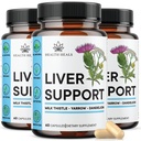 Liverנקה ותיקון פורמולה - Herbal Liver Support Supplement with Milk Thistle Dandelion Root Turmeric, Artichoke Extract for Liver Health - 180 Count