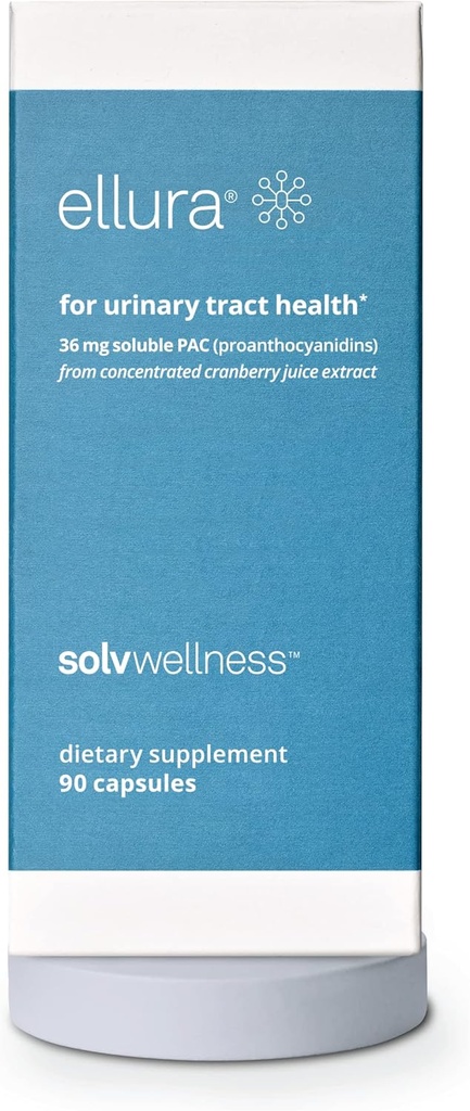 Solv Wellness Ellura קלינית פרובנס קריין תוספי: Get Ahead of UTIs עם 36 מ"ג של 100% ביו-זמינות PAC, 90 קפסולות
