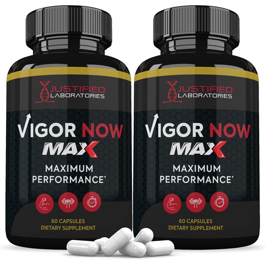 מעבדות צודקות (2 Pack Vigor Now Max 1600MG Advanced Men's Health Formula 120 קפסולות