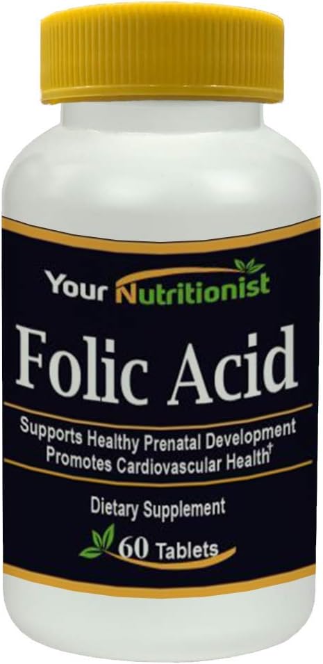 Folic Acid - 60 טבליות - 60 ימים