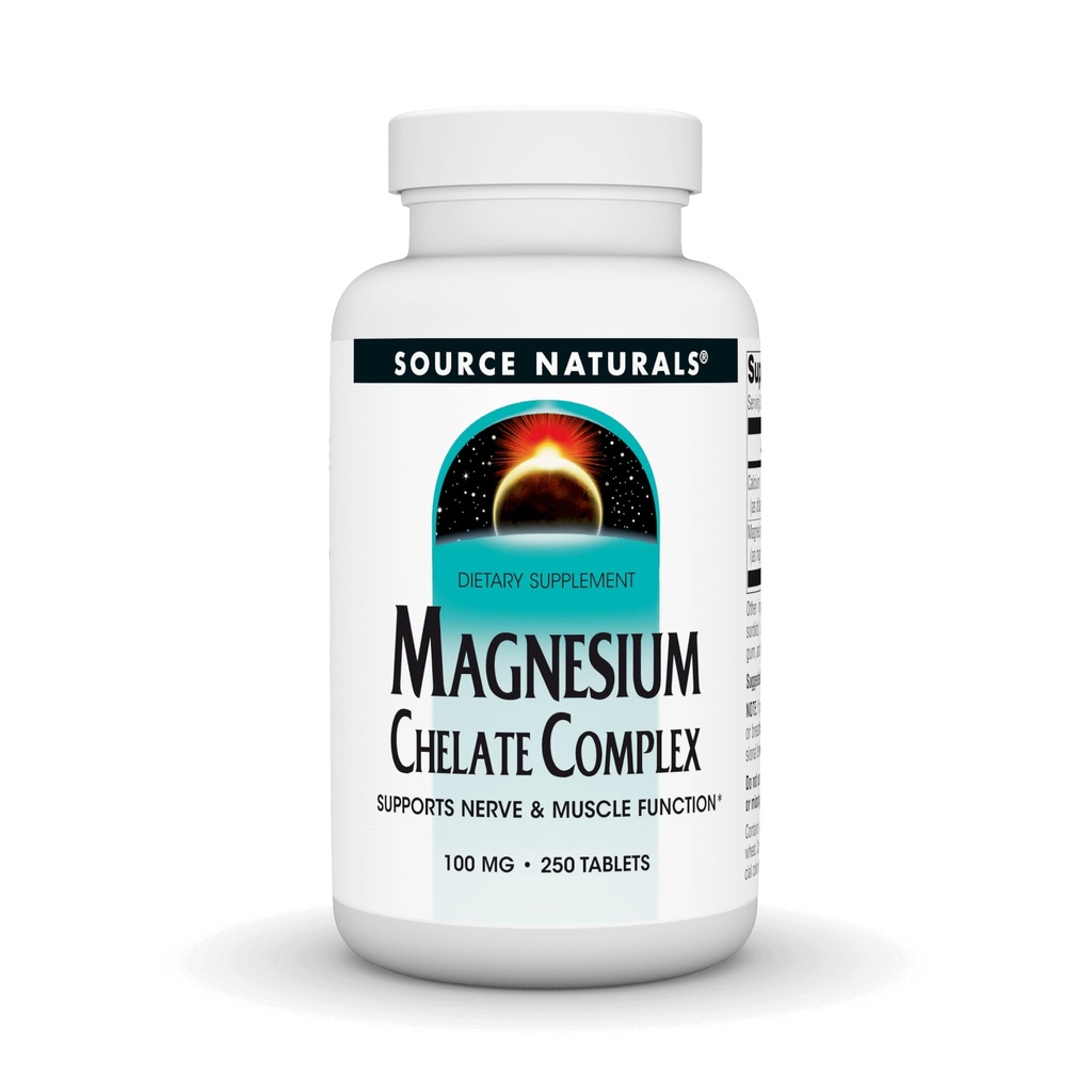מקור Naturals Magnesium Chelate - תמיכה בתפקוד עצבי ושרירים - 250 טבליות