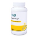 Klaire Labs SFI Health Serralase - Vegetarian Proteolytic Enzyme Band with Serratia Peptidase & Bromelain for Digest, שמקורו Papaya & Pineapple, Hypoallergenic (90 טבליות מחוברות)