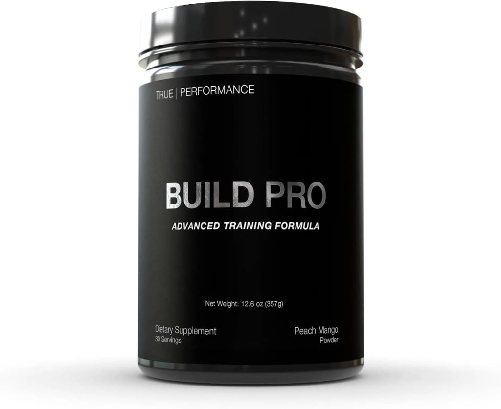 לבנות Pro עבור שריר בניין ושיקום, Peach מנגו, פטנט Pending GAA + Creatine Monohydrate, עבור כוח, ביצועים, צמיחה שרירים - Betaine, Betaine, Zinc, Boron Citrate - 30 משרתים