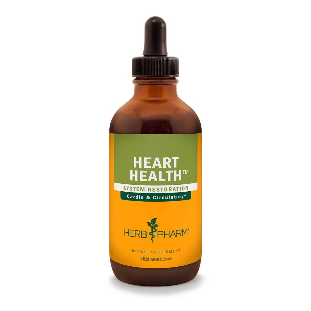 Herb Pharm לב בריאות נוזל פורמולה צמחית עם הותורן עבור תמיכה במערכת Cardiovascular - 4 Ounce