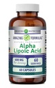 פורמולות מדהימות Alpha Lipoic Acid | 600 Mg Per Serve תוסף | קפסולות | Non-GMO | Gluten Free | Made in USA (1 Pack | 60 Count)