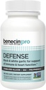 Benecin Defense PRO 3000 mcg Stabilized Allicin לכל קפסולה | בתוספת כמות גבוהה של SAC & Polyphenols מ Black Garlic | תמיכה עוצמתית של Immune & Heart Function Vegetarian Caps (Pack of 100)