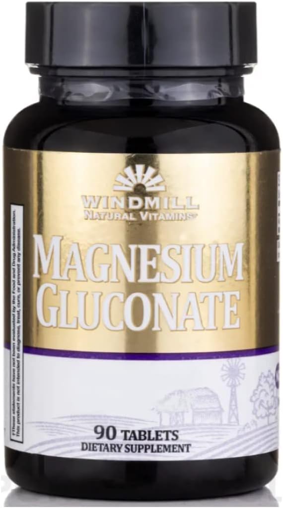 Magnesium Gluconate 90 Tabs - מ Windmill (2Pk)