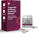 תוספי ויטמין B12 - ויטמין B12 לתמיכה באנרגיה - VIT B12 ויטמינים לכל ימי הביניים - ויטמין B12 1000 Mcg (60 Tabs)