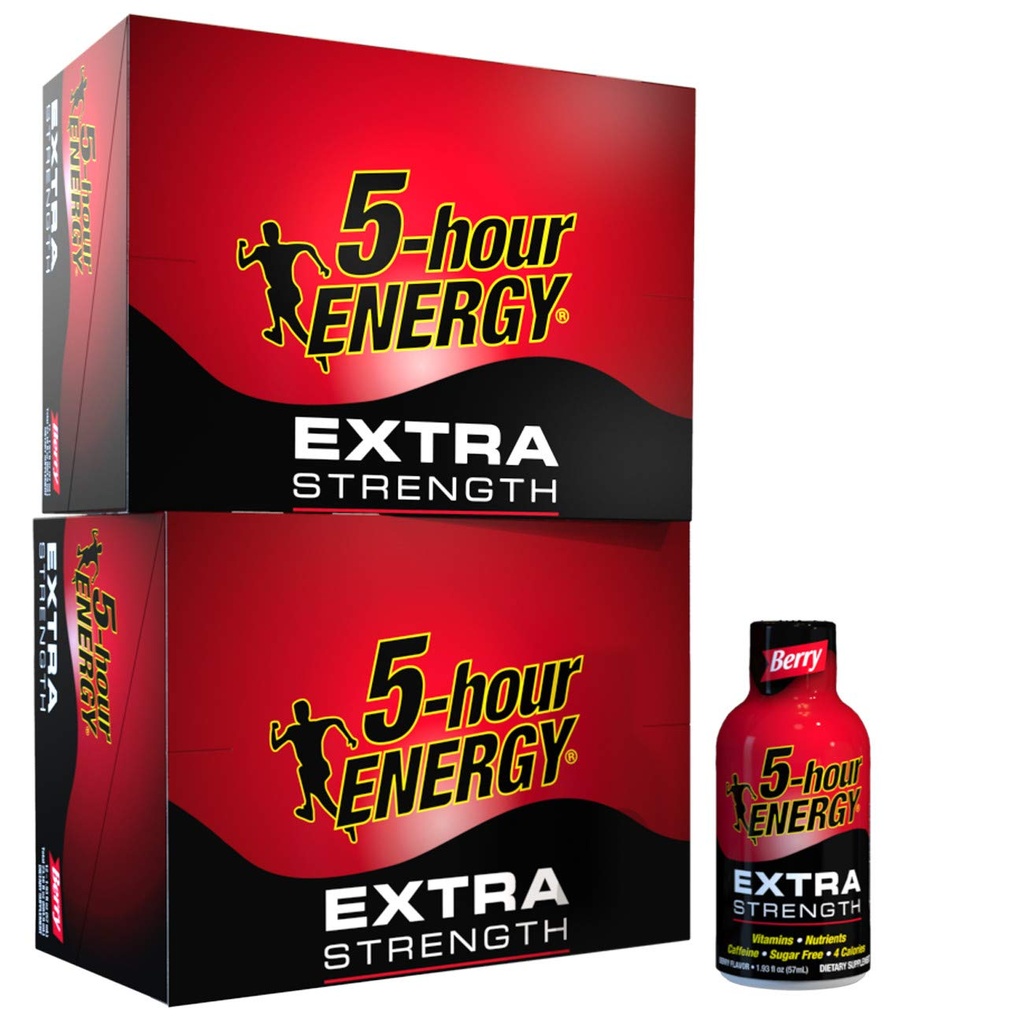 5Hour Energy Shot, תוספת כוח ברי, 1.93 oz. 24 Pack