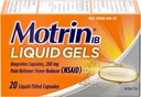 Motrin IB 200 מ"ג נוזלים - 20 ct, Pack של 3