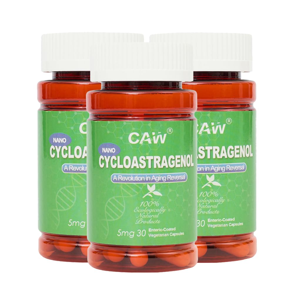 CAW Nano Cycloastragenol 98% 5mg 30 Caps | Anti-Aging Telomere Plus